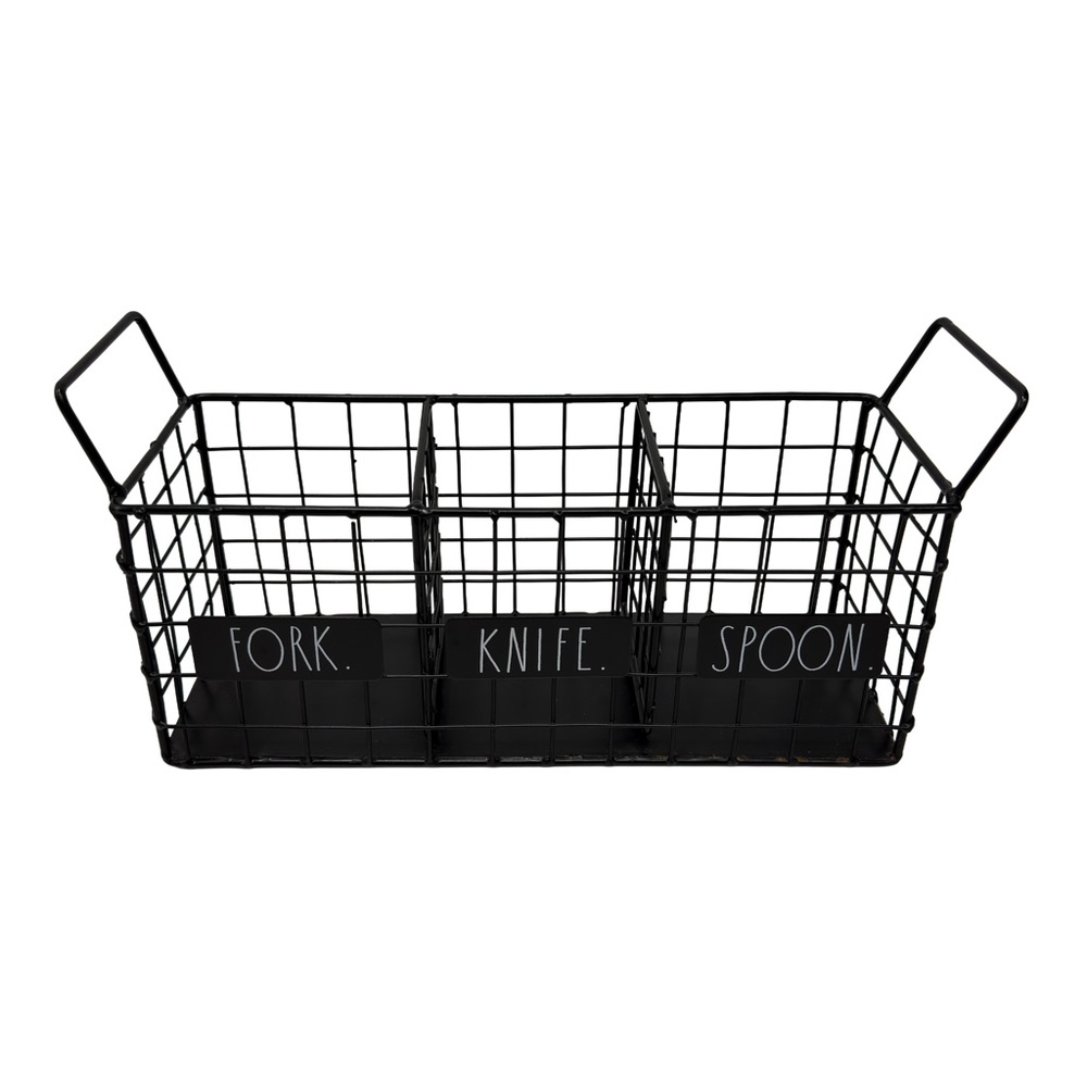 Black cutlery organizer “Fork Knife Spoon”